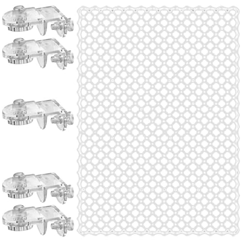 Invisible Anti Jump Netting for Fish Tanks Includes 5 Mounts Clear Covers Aquarium Covers Screen Jump Guard Net