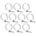 uxcell 10Pcs Double Wire Hose Clamp, 63-70mm Adjustable Stainless Steel Wire Hose Clips with M8 Bolt for Dust Collection Hose, Pump Hose Pipe - size: 63-70mm