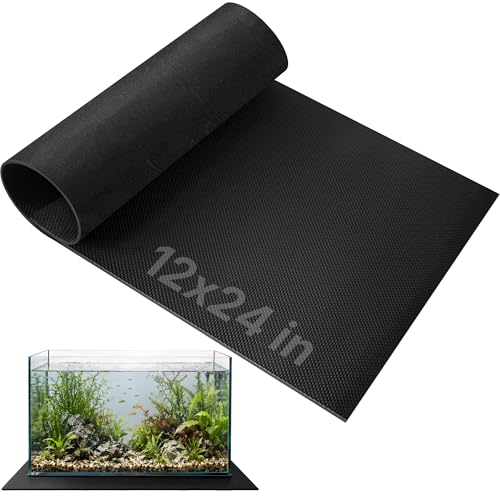 Aquarium Leveling Mat 12" X 24" X 0.2" EVA Aquarium Foam Leveling Mat, Non-Slip Shockproof Fish Tank Mat for Under Tank for Glass Fish/Turtle Tank Protection - size: 12inx24in