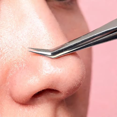 4in1 Precision Stainless Steel Tweezers For Eyelash Extensions, Hair Eyebrow Remove, Blackhead removal