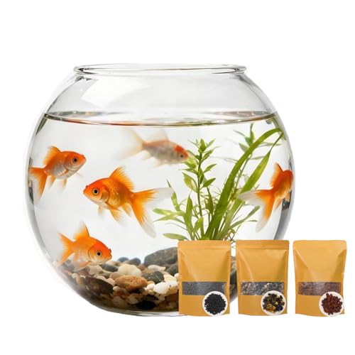 3-in-1 Low Maintenance Aquarium Filter Bio Media: Volcanic Rock, Natural Gravel & Aquatic Plant Cultivation Soil - Helps Reduce Water Changes for Freshwater Tank, Pond