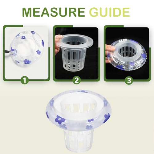 4 PCS Floating Aquarium Plant Holder, Plastic Fish Tank Basket with Floating Rings, Aquatic Pot for Fish Tank Aquaponic Plant Cultivation and Aquascape Decorations
