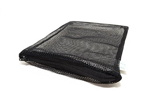 CNZ Universal Media Filter Bag for Ammonia Remover, Bio-Ball, Ceramic Ring, Pellet Carbon (8" x 5.5" 3-Pack Black) - size: 8" x 5.5" 3-pack Black