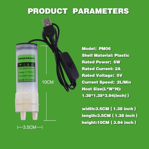Portable USB Electric Auto siphon Self Priming Pump for Bottling Home brew Wine,Beer and Kombucha, DC 5V Food Grade Water Transfer Pump With 6.5FT hose, 2L/Min No Mess Leak,Low Noise