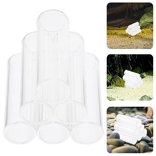 UKCOCO 6holes Acrylic Shrimp House Tubes Shelter for Aquatic Pets Provides Secure Hiding Spots Fish Tanks for Breeding and Resting Aquarium Decoration