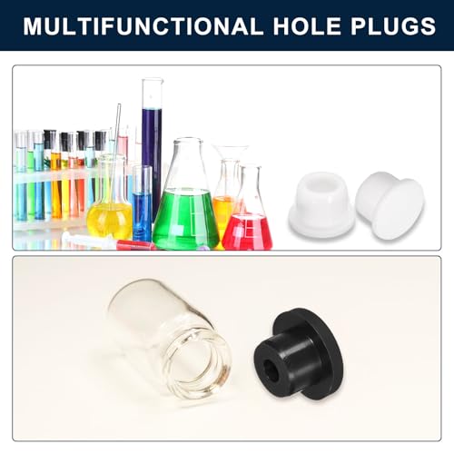 uxcell 4 Pieces White Plug Holes, T13 Waterproof Rubber Button Plug for 13mm / 0.51" Hole - size: 13mm