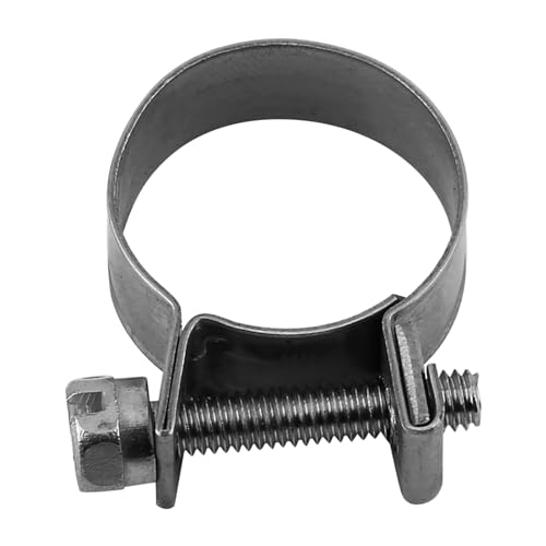 10pcs Stainless Steel Hose Clamps – Adjustable 6-20mm Fuel Line Pipe Clips for Air, Water, Silicone & Fuel Hoses (18-20Mm) - size: 18-20Mm