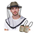 Mosquito Head Net, 2 Pack Ultra Fine Ice Silk Cooling Breathable Soft Large Long Mesh for Outdoors, Fits Most Hats - color: Black