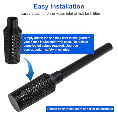Aquarium Filter Intake Guard Replacement for Flu-val 106/107/206/207, Fish Tank Canister Filters Cover Protect Aquatic Life, Aquarium Intake Filter - 1 Pack