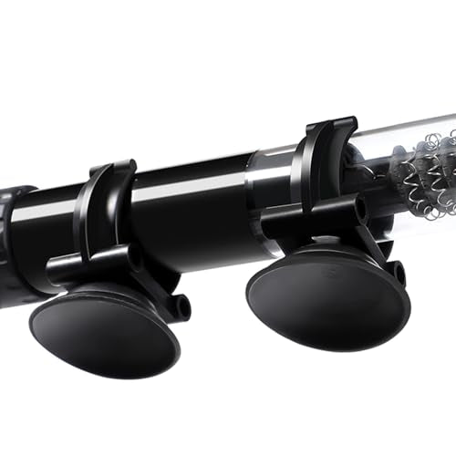 AQUANEAT 12 Pack Aquarium Suction Cups with Clip Black,for 1.1" Aquarium Heater and Submersible Light, Tubing Hose, Plant Fish Tank - size: 1.1inch