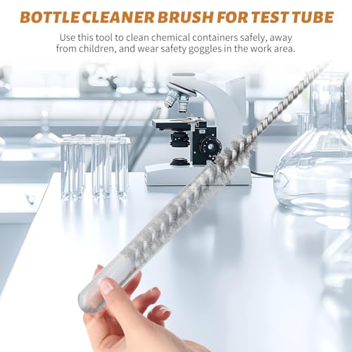 12-Pieces Brass Wire Brush Stainless Steel Wire Brush Set 12" Long Pipe Cleaners Parts Cleaning Brush Metal Brush for Cleaning Tubes, Cylinders, Bottle, Auto Parts (6mm/8mm/10mm/15mm/18mm/20mm)