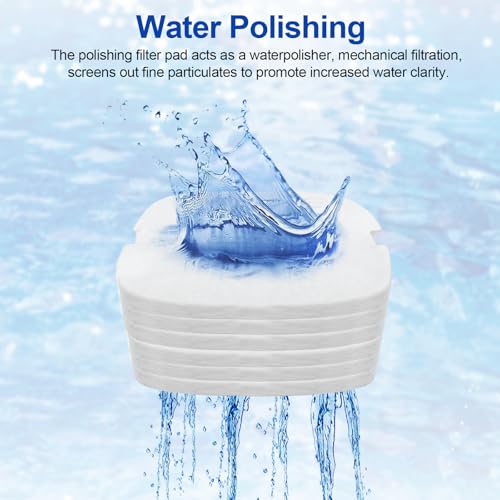 Rite-Size T Aquarium Polishing Filter Pads Fits for Marineland C-Series and Magniflow 360 and 400 Canister Filters, Aquarium Filter Media Support Mechanical Aquarium Filtration- 6 Pcs - size: Rite-Size T