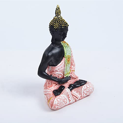 Buddha Statue Decor Ornament Aquarium Fish Tank Decorations Reptile Turtle Lizard Spider Tanks Terrarium Thai Buddhism Sculpture Figurine Pet Red - color: Buddha Red