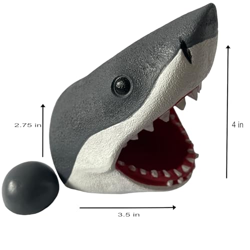 Aquarium Decor Magnetic Great White Shark Ornament – Wall-Mounted Fish Tank Accessory