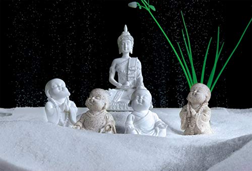 Carefree Fish Buddha Statue Minimalist Sandstone Buda Ornament Monk Figurine Zen Decor Bring Home a Ray of Sunshine
