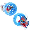 Ejoyous Aquarium Fish Hideout, Plastic Fishtank Tunnel Cave with Powerful Suction Cups, Easy Cleaning Fishtank Tunnel Ornament for Small Fish Shrimp Guppies Freshwater Saltwater (2PCS)