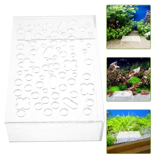 NUOBESTY Aquarium Shrimp Hideout Shelter Multiple Holes Plastic Fish Tank Decoration Breeding Cave for Shrimp and Small Fish Habitat