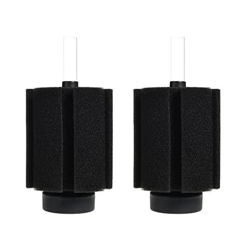 ALEGI Aquarium Sponge Filter 30 Gallon,Quiet Sponge Filter with Air Stone for Betta Fry Shrimp and Small Fish (3 pcs) - size: 3 pcs