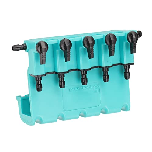 Ymiko Aquarium Check Valve, Aquarium Air Control Valve Check 5-Way Air Control Switch Gang Fish Accessories for Fish Oxygenation Pump