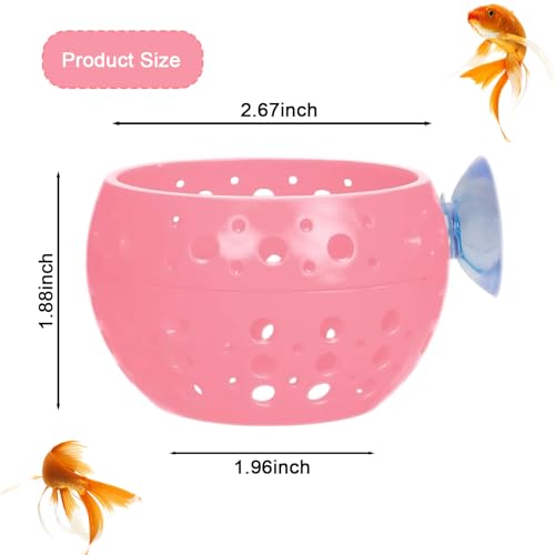 Betta Fish Tunnel with Suction Cup - Aquarium Fish Hideout Shrimp Cave Guppy Fish Tunnel Tank Accessories Aquarium Decor for Small Fish Shrimp (Pink) - color: Pink