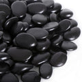 Calofulston 10LB Black Rock, Small River Stones Pebbles for Plants, Vases, Landscaping, Highly Polished Decorative Rocks, 1-1 3/4 Inch - size: 10lb, style: Black