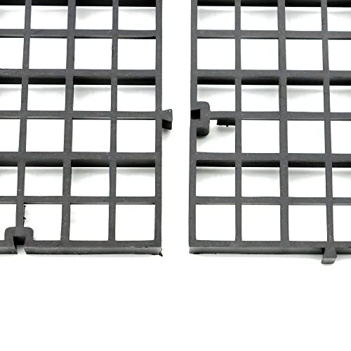 Aquarium Fish Tank Bottom Isolation 4 Pcs, Plastic Egg Crate Grid Divider Tray Egg (L 4pcs Black) - size: L 4pcs Black
