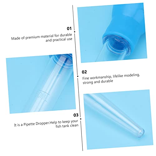 BESPORTBLE 3pcs Aquarium Clean Pipette Dropper Fish Tank Cleaner Vacuum 50ml Tool Kit for Aquarium Cleaning Chemical Safe Dropper for Water Change