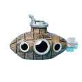 Fish Tank Decoration, Retro Submarine Design, Aquarium Resin Fish Tank Accessories, Providing Hidden Cave Shelters for Fish