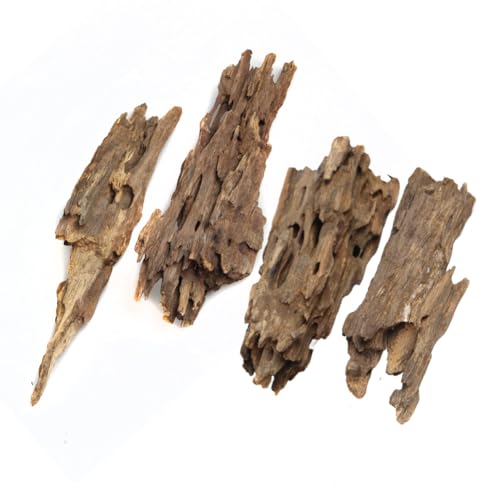 emours Driftwood Branches Reptiles Aquarium Decoration Assorted Size,(5.5-8 inch in Length),4 Pieces (Shrimp Wood)