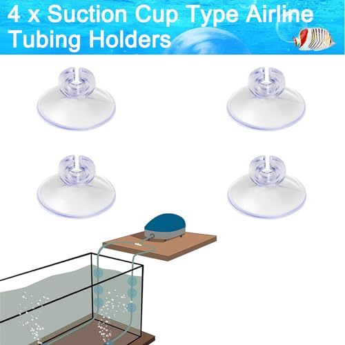 Aquarium Air Pump Accessories - 7 Feet Airline Tubing Standard with Air Stone Disc, Check Valves, Suction Cups and Connectors for Nano Air Pumps Small Buckets and Fish Tank