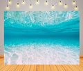 BELECO 7x5ft Fabric Underwater Backdrop Blue Deep Sea Ocean Waves Seabed Sand Sunlight Rays, Under The Sea Background Aquarium Backdrop Undersea Party Decorations Baby Shower Birthday Photo Prop