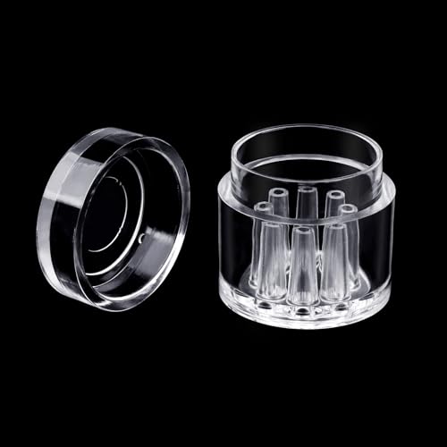 WEAVERBIRD Planaria Trap Catch Trap Leeches Catcher, Clear Glass Leech Trap Tube Catcher 2, 8 Holes for Cherry Shrimp Crystal Red Shrimp Dwarf Shrimp for Aquarium Fish Tank