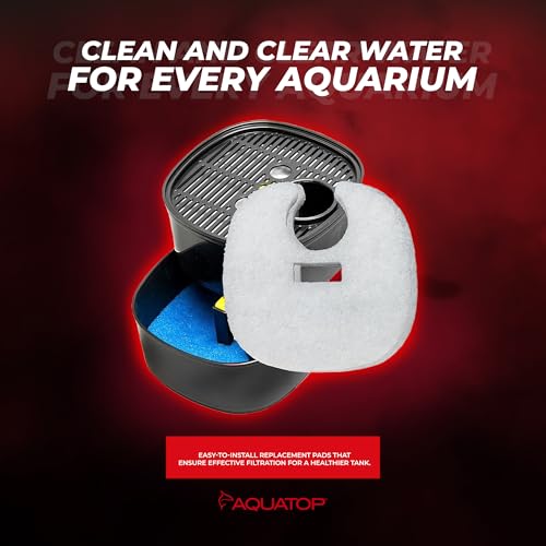 Aquatop RFP-FZ3 Fine White Filter Pads – Fits FZ3-UV Canister Filters – Controls Fine Particles – Keeps Water Clear – Easy to Install – 2 Pack - size: FZ3