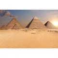 Egypt Pyramids Aquarium Background The Great Pyramid Camel Caravan Terrarium Background The Pyramids Egypt Desert Sunset View Reptile Habitat Background Pyramids Fish Tank Background 24x12in - color: Pyramid Yellow, size: 24(W)x12(H)inches/ 60(W)*30cm(H)