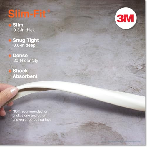 Roving Cove Slimfit Edge Protector for Baby Proofing (9ft Small Edge Only), Soft Rubber Foam Furniture Edge Bumper Guard, Desk Edge Cushion, 3M Adhesive, Oyster White (Off White) - color: Oyster White, size: Small 9 Foot (Pack of 1)