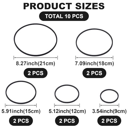 PAGOW 10pcs Fish Feeding Rings Set, Floating Aquarium Plant Corral, Round Fish Feeder Rings for Fish Tank, Floating Plant Ring, Fish Tank Aquarium Accessories for Betta (Black) - color: Black(round)