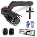 Electric Grill Brush – No Bristle Shedding, High Torque with 3-Speed Modes, 2026 Upgraded Rechargeable & Adjustable-Angle Grill Cleaner, Gifts for Men/Dad