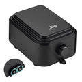 hygger Quiet <30dB Aquarium Air Pump, Adjustable Low Decibel Oxygen Fish Tank Pump 2 Air Outlets Ultra Silent Powerful Aerator Pump with Accessories Max 80GPH/160GPH/255GPH(10W, Up to 600Gallon) - size: 10W, Up to 600Gallon
