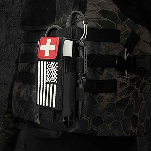 Upgrade 1000D Laser Cut Molle Tourniquet Holder, Heavy Duty Tactical Molle Tourniquet Pouch Holder - color: Pouch-Tan