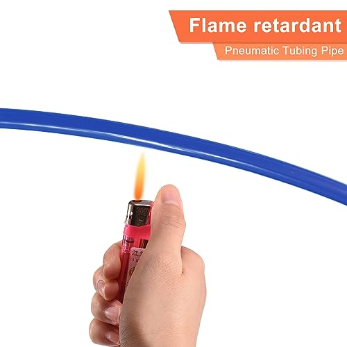 MECCANIXITY Pneumatic Tubing Pipe, 10mmx6.5mm 295ft 90 Meters PU Air Line Tubing Hose Tube Blue for Fluid Transfer Air Compressor - color: Blue, size: OD10mm*ID6.5mm 295ft (90 Meters)