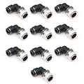 CEKER 1/2 Npt 90 Degree Quick Connect Elbow Air Tube Fittings - 3/8 inch to 1/2 npt, Push to Connect 10Packs - size: 3/8" OD X 1/2" MNPT