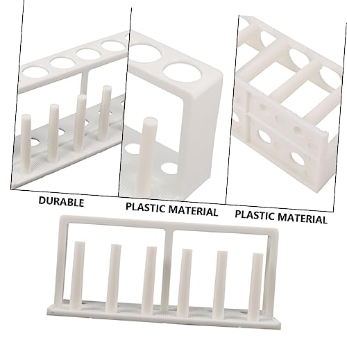 Test Tube Organizer Api Test Tube Holder Tanks Test Tube Display Stands Test Tube Vial Rack Waterbottle Tube Packaging Aquarium Fish Tank Aquarium Gravel Kit White