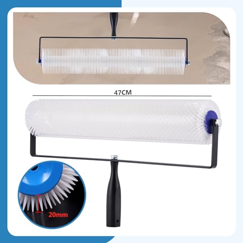 Self-Levelling Tool Kit Self Leveling Concrete Tools Floor Leveling Tools Spike Roller Self Leveling with Spike Shoes Needle Length 20mm