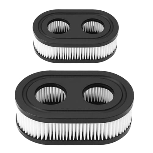 (2PK) 593260 798452 334404 Air Filter for Lawn Mower Air Cleaner Compatible with B&S 550ex 675exi 725exi Series 4247 5432 5432k 09P00 09P702 Engine Parts Fits Troy Bilt TB110 TB200 - style: 2PK 593260 Filters