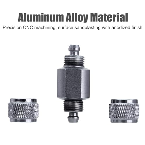 MiOYOOW Aquarium Check Valve, Anti-High-Pressure Fish Tank Air Pump Valves for Air CO2 Line 4MM Hose