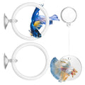 Molain Betta Fish Enrichment Toys, Betta Fish Tank Accessories 2 Training Rings 1 Mirror with Floating Ball Plastic Aquarium Enrichment Toys Set for Fishes Exercise Mental Stimulation