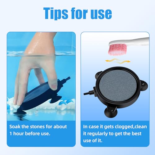AQUANEAT Aquarium Air Stone Disc 4 inch, Aerator Bubble Diffuser, Air Pump Accessories Airstones for Aquariums, Fish Tanks,Hydroponics,and Ponds - size: 4 inch (1 pack)