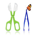 Feeding Tongs,Bug Tweezers for Kids Adults, Reptile Feeding Tweezers Long Handle Feeder Tools for Fish Aquariums Reptiles Snakes Lizard Gecko Spider and Bird (Green) - color: Green