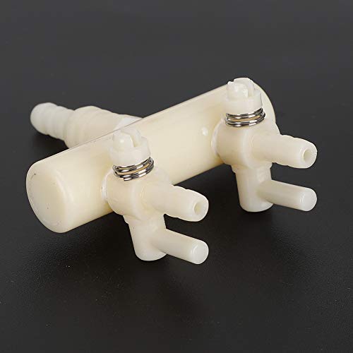 2PCS Aquarium Air Control Lever Valve, Distributor Splitter Pump Accessories Set Plastic Easy Aquarium Air Pump Special Splitter Valve with Diverter Adjustable(S 2 Heads) - color: 2 heads