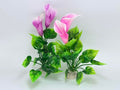 2X Artificial Aquarium Plants, Flower Craft Silk Plastic Decoration | Silk & Plastic Material, Flower Decoration, Aquatic Waterweed Design, Craft Quality